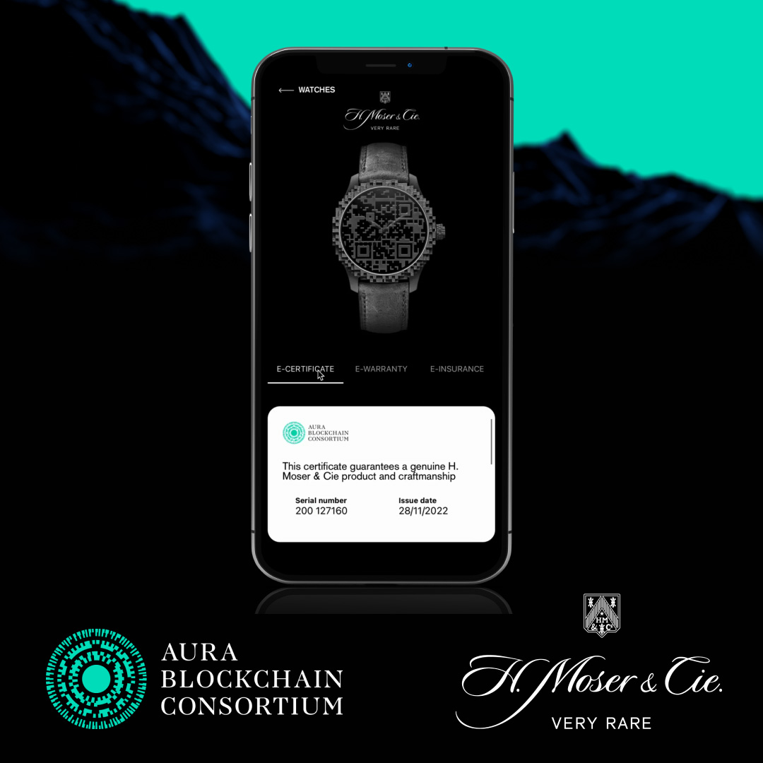 H. Moser & Cie. joins the Aura Blockchain Consortium and brings the blockchain traceability to an unrivaled experience for its customers