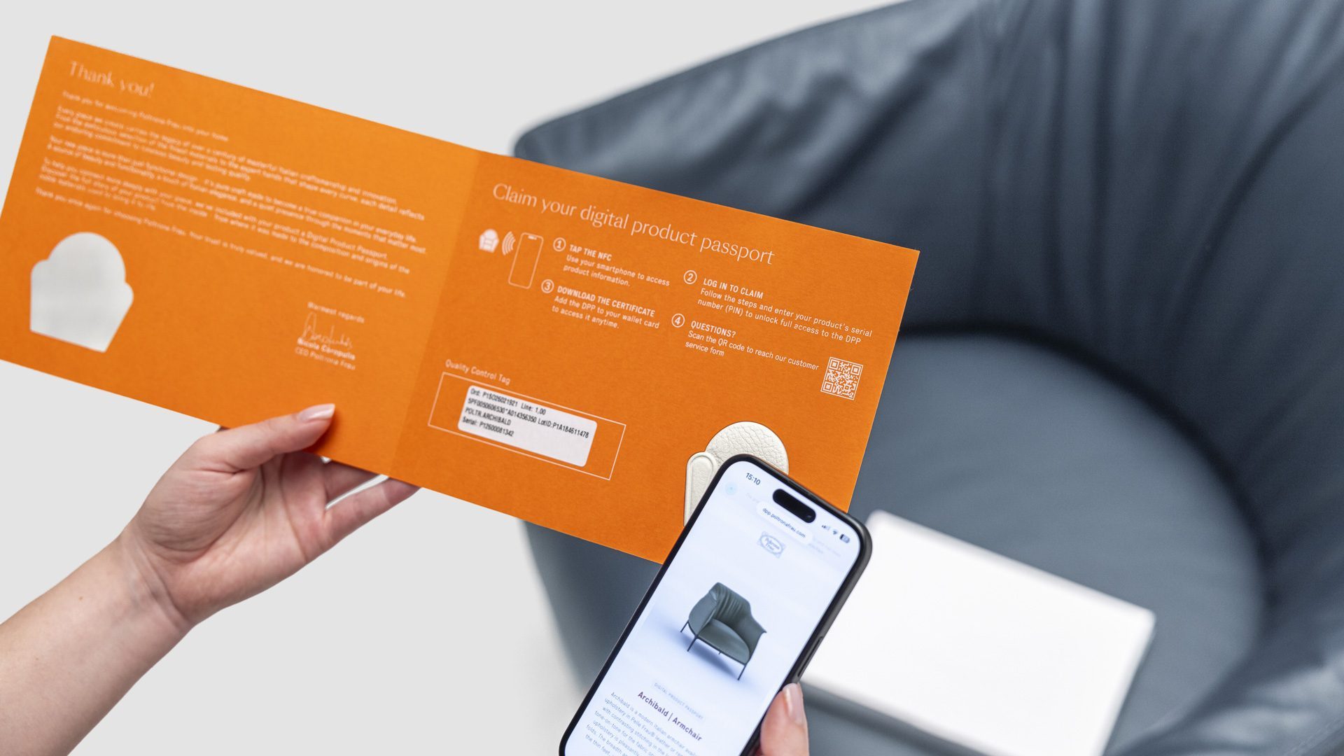 Poltrona Frau Launches Digital Product Passport for Iconic Furniture Collections